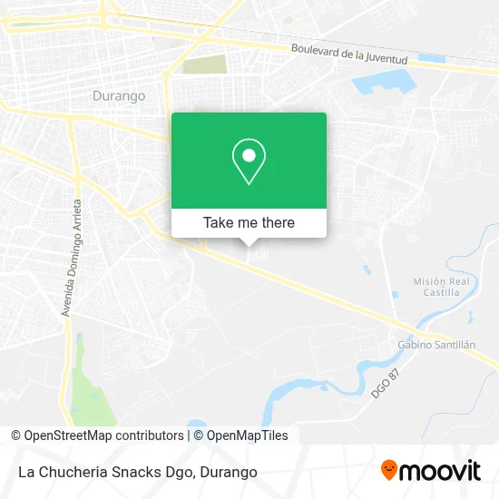 La Chucheria Snacks Dgo map
