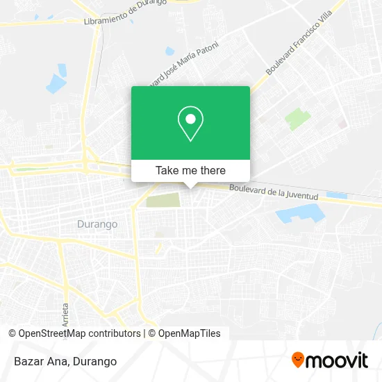 Bazar Ana map