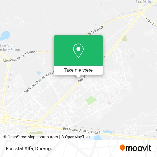 Forestal Alfa map