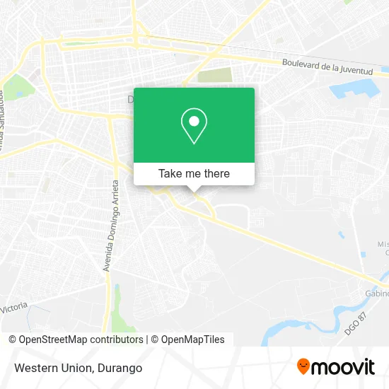 Western Union map
