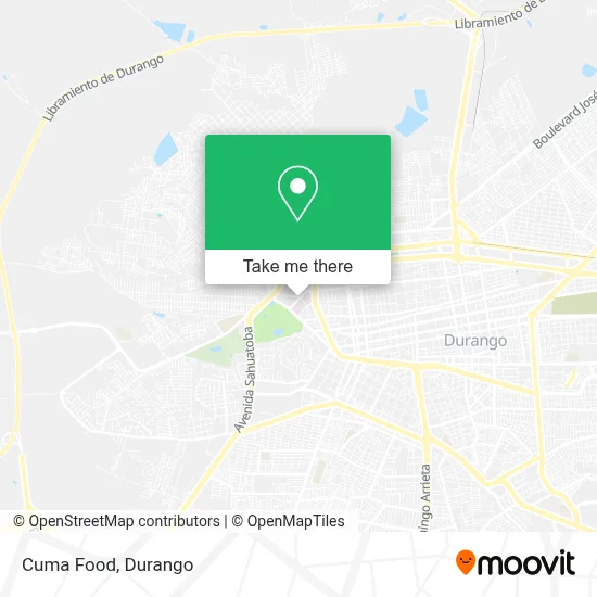 Cuma Food map