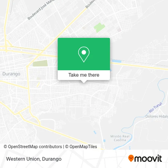 Western Union map