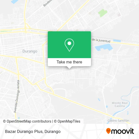 Bazar Durango Plus map
