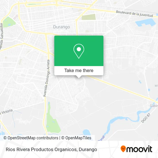 Rios Rivera Productos Organicos map
