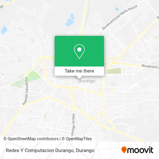 Redes Y Computacion Durango map
