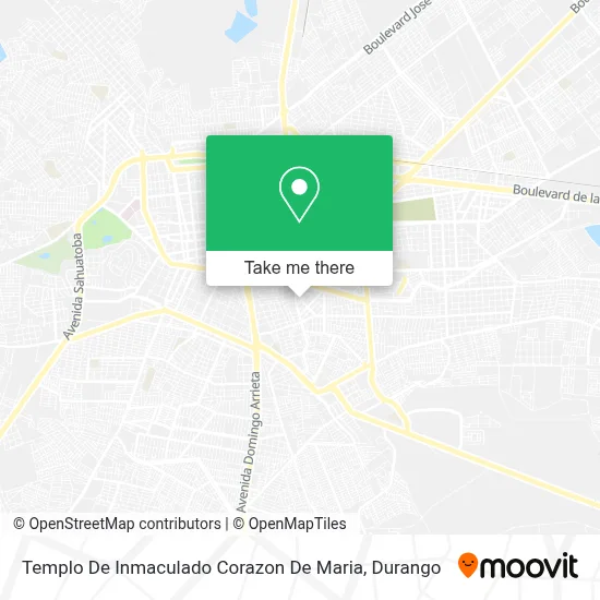 Templo De Inmaculado Corazon De Maria map