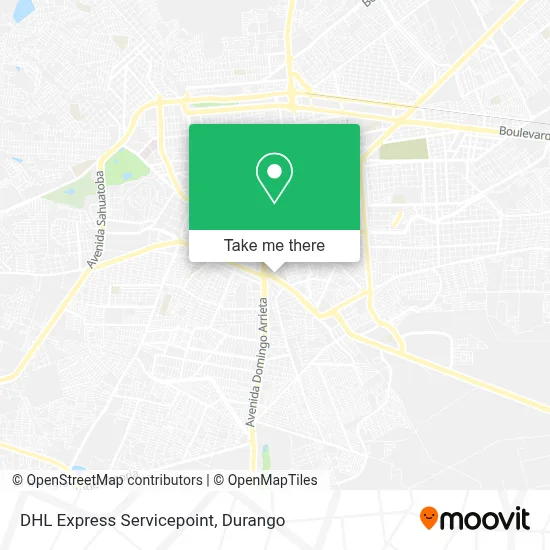 DHL Express Servicepoint map