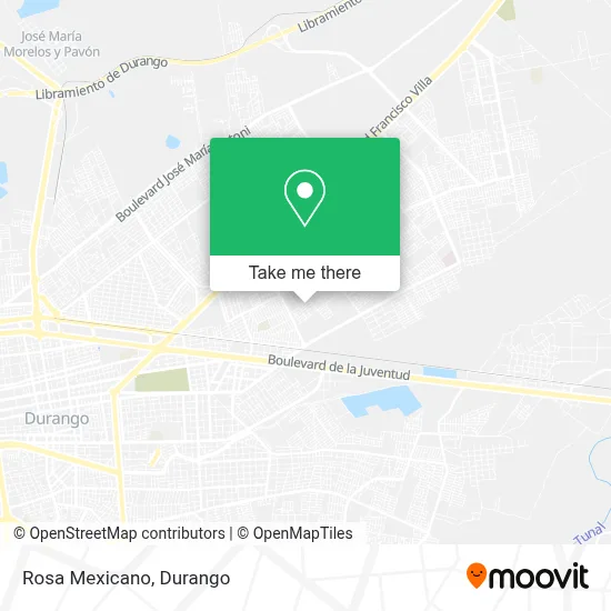 Rosa Mexicano map