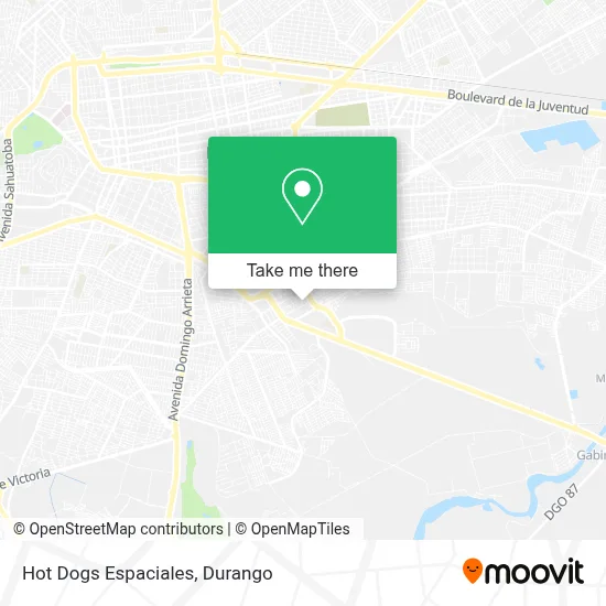 Hot Dogs Espaciales map