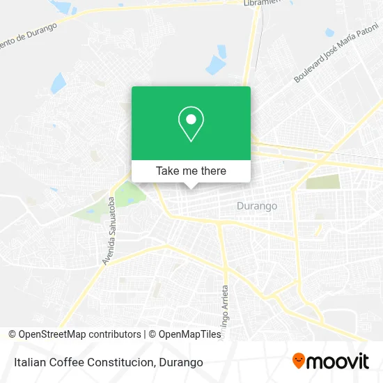 Italian Coffee Constitucion map