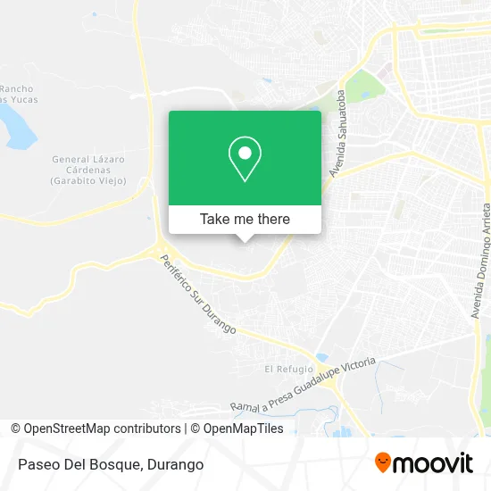 Paseo Del Bosque map