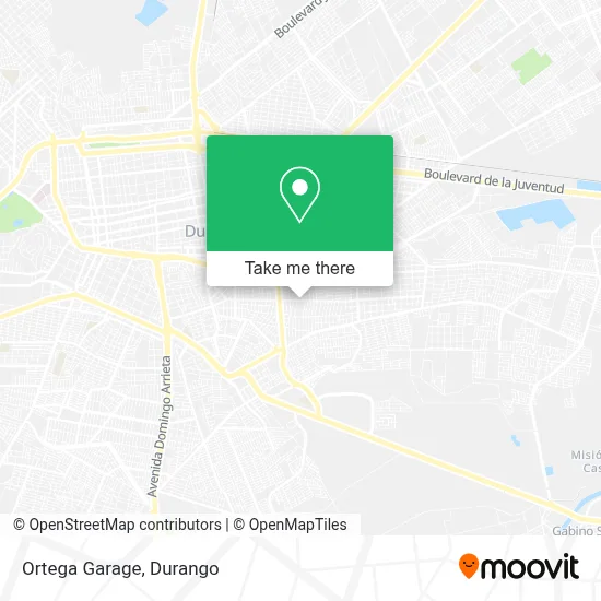 Ortega Garage map
