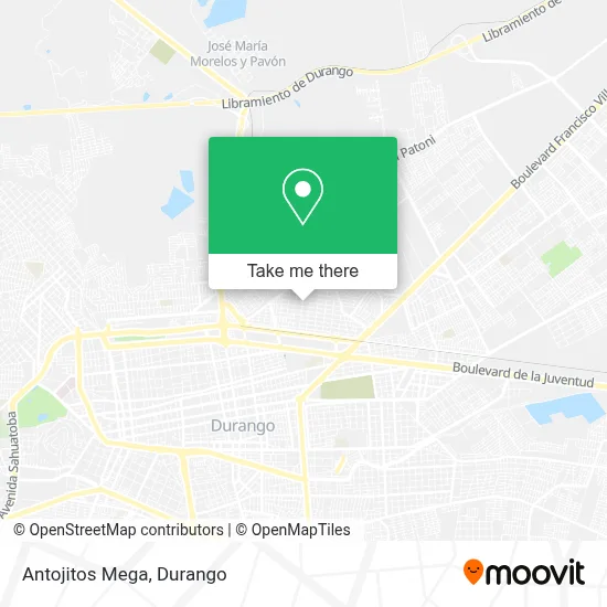 Antojitos Mega map