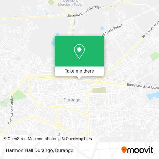Harmon Hall Durango map