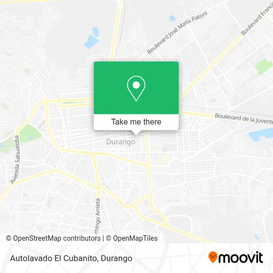 Autolavado El Cubanito map