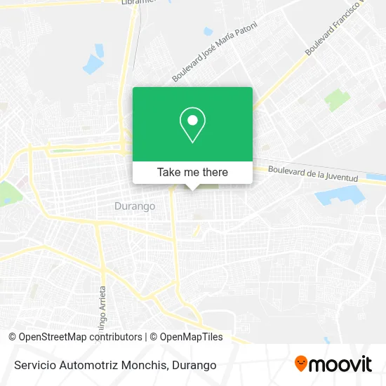 Servicio Automotriz Monchis map