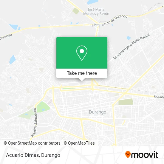 Acuario Dimas map