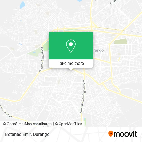 Botanas Emir map