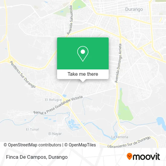 Finca De Campos map