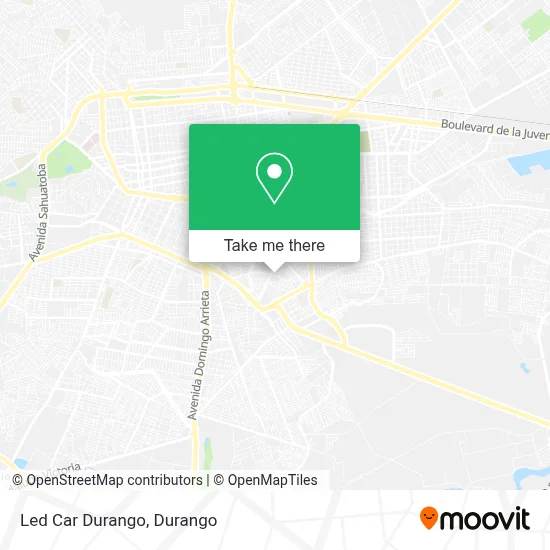 Led Car Durango map