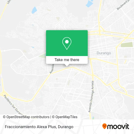 Fraccionamiento Alexa Plus map