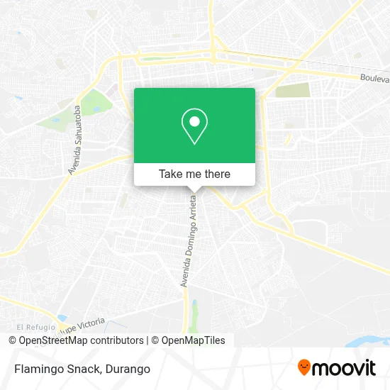 Flamingo Snack map