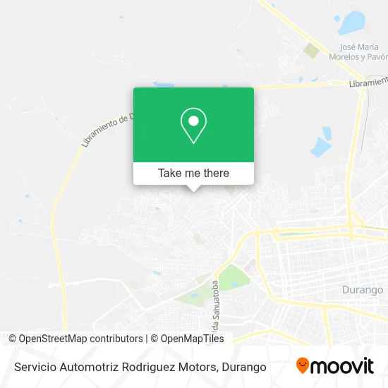 Servicio Automotriz Rodriguez Motors map