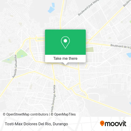 Tosti-Max Dolores Del Rio map