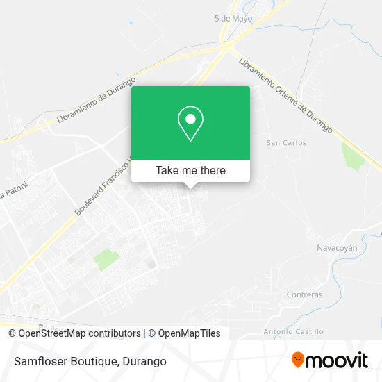 Samfloser Boutique map
