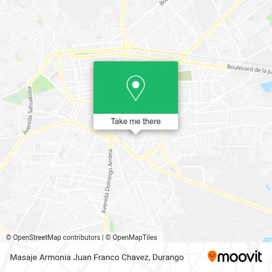 Masaje Armonia Juan Franco Chavez map