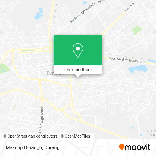 Makeup Durango map