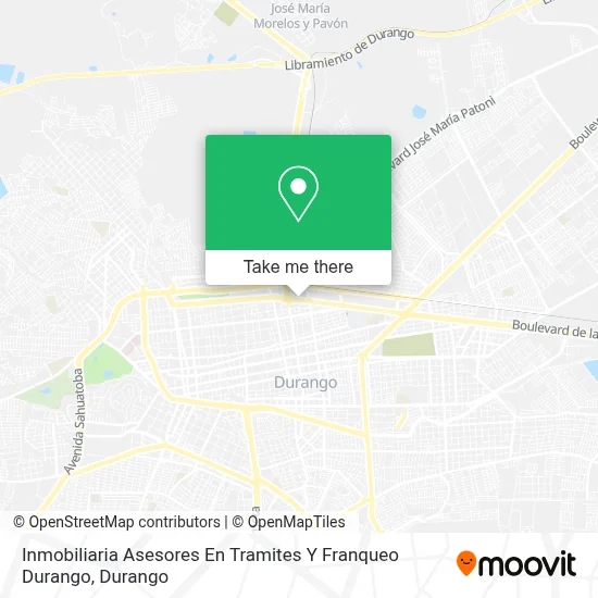 Inmobiliaria Asesores En Tramites Y Franqueo Durango map