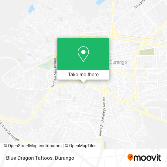 Blue Dragon Tattoos map
