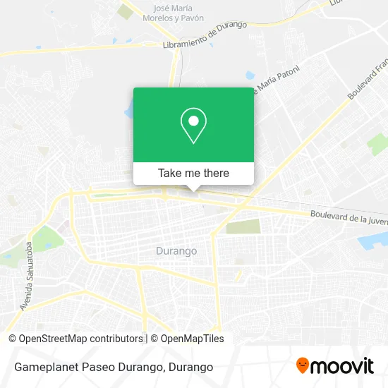 Gameplanet Paseo Durango map