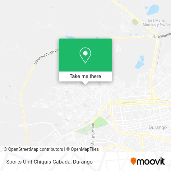 Sports Unit Chiquis Cabada map