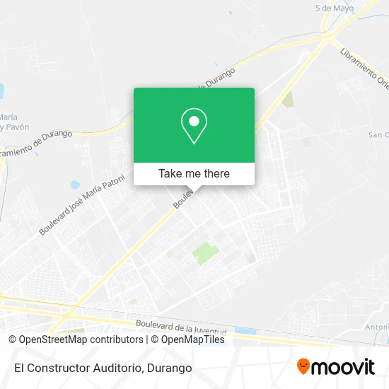 El Constructor Auditorio map