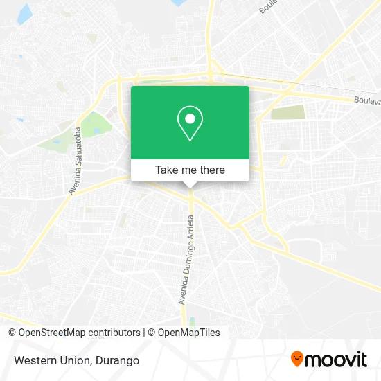 Western Union map