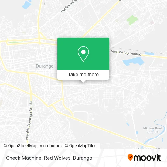 Check Machine. Red Wolves map