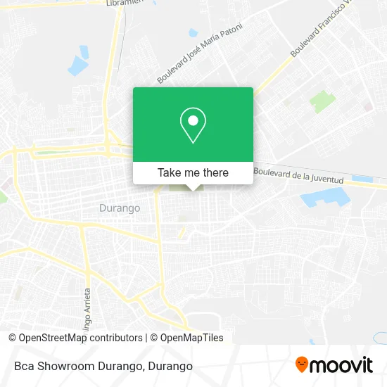 Bca Showroom Durango map