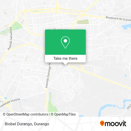 Biobel Durango map
