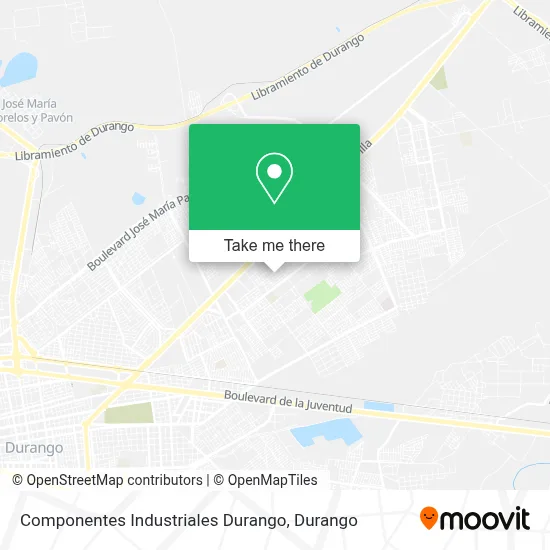 Componentes Industriales Durango map