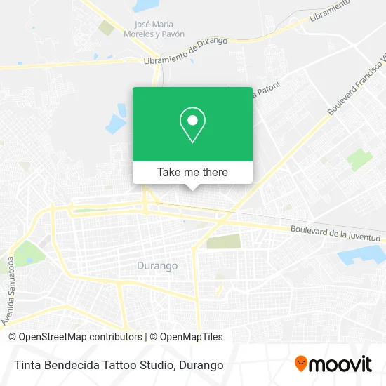 Tinta Bendecida Tattoo Studio map