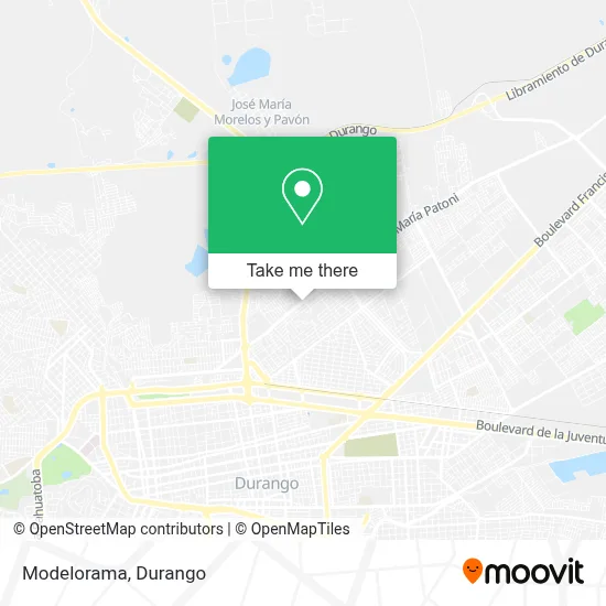 Modelorama map