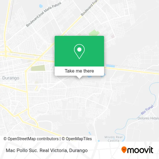 Mac Pollo Suc. Real Victoria map