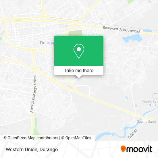 Western Union map