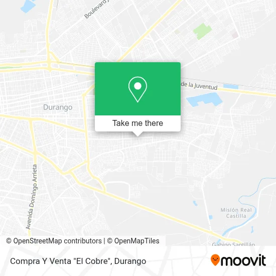 Compra Y Venta "El Cobre" map