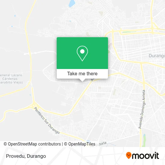 Provedu map
