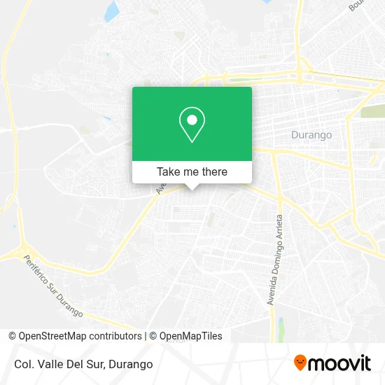Col. Valle Del Sur map