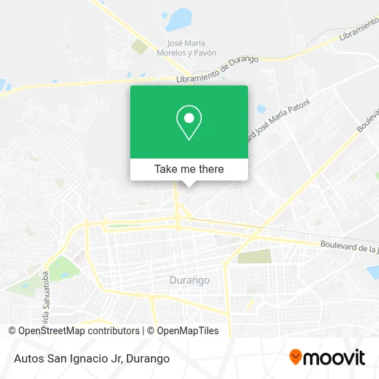 Autos San Ignacio Jr map