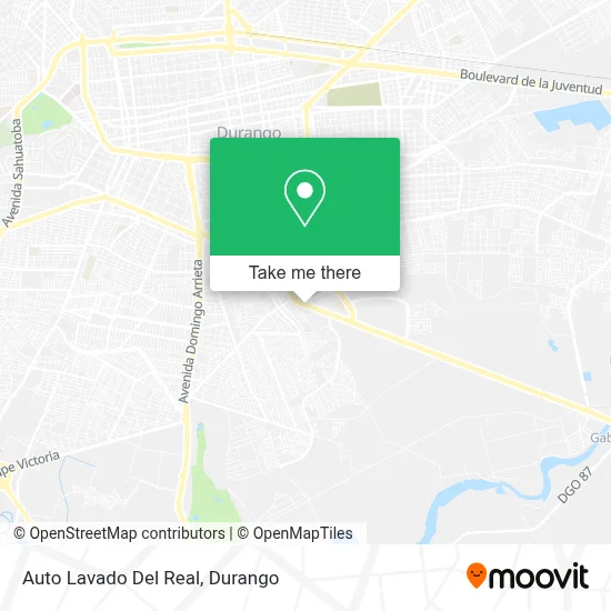 Auto Lavado Del Real map